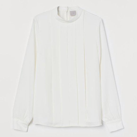 H&M pleat front blouse - Picture 1 of 6